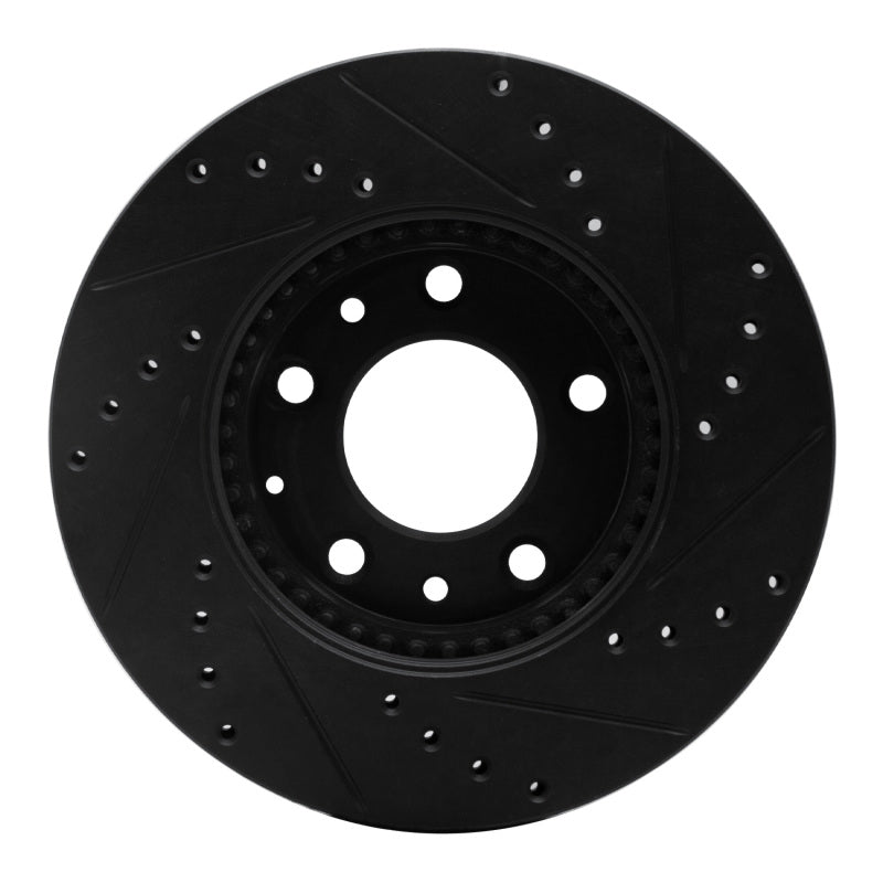 R1 Concepts R1 03-05 Mazda 6 Front Left Drilled & Slotted Black Brake Rotor
