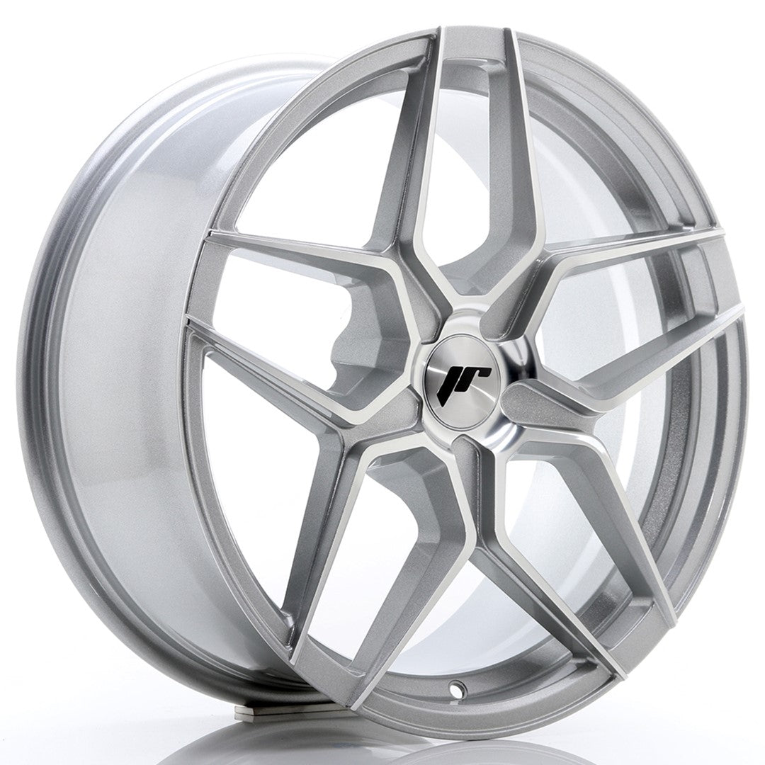 JR Wheels JR3418805X2074SM - JR34 18x8 ET20-42 5H BLANK Silver Machined Face