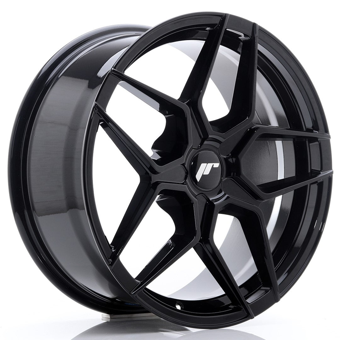 JR Wheels JR3418805X2074GB - JR34 18x8 ET20-42 5H BLANK Gloss Black