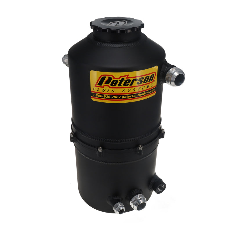Peterson Fluid Systems Tank Drag 2.3 Gallon -16AN Single Return - Black
