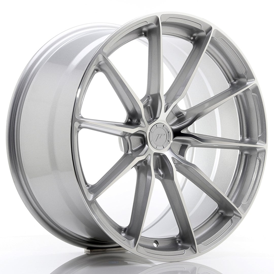 JR Wheels JR3720105X2072SM - JR37 20x10 ET20-45 5H BLANK Silver Machined Face