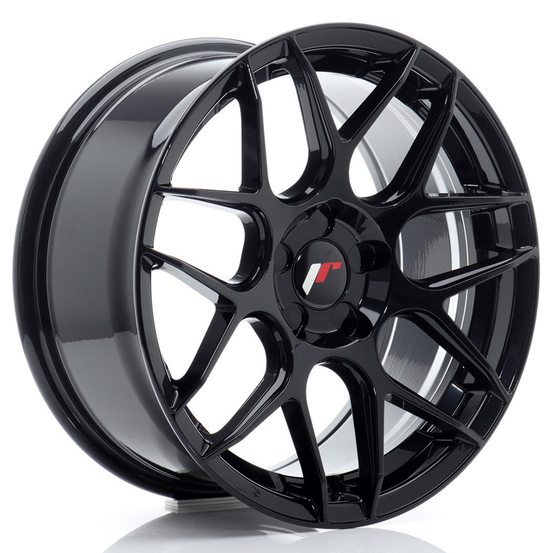 JR Wheels JR1817805X3573GB JR Wheels JR18 17x8 ET35 5H BLANK Gloss Black