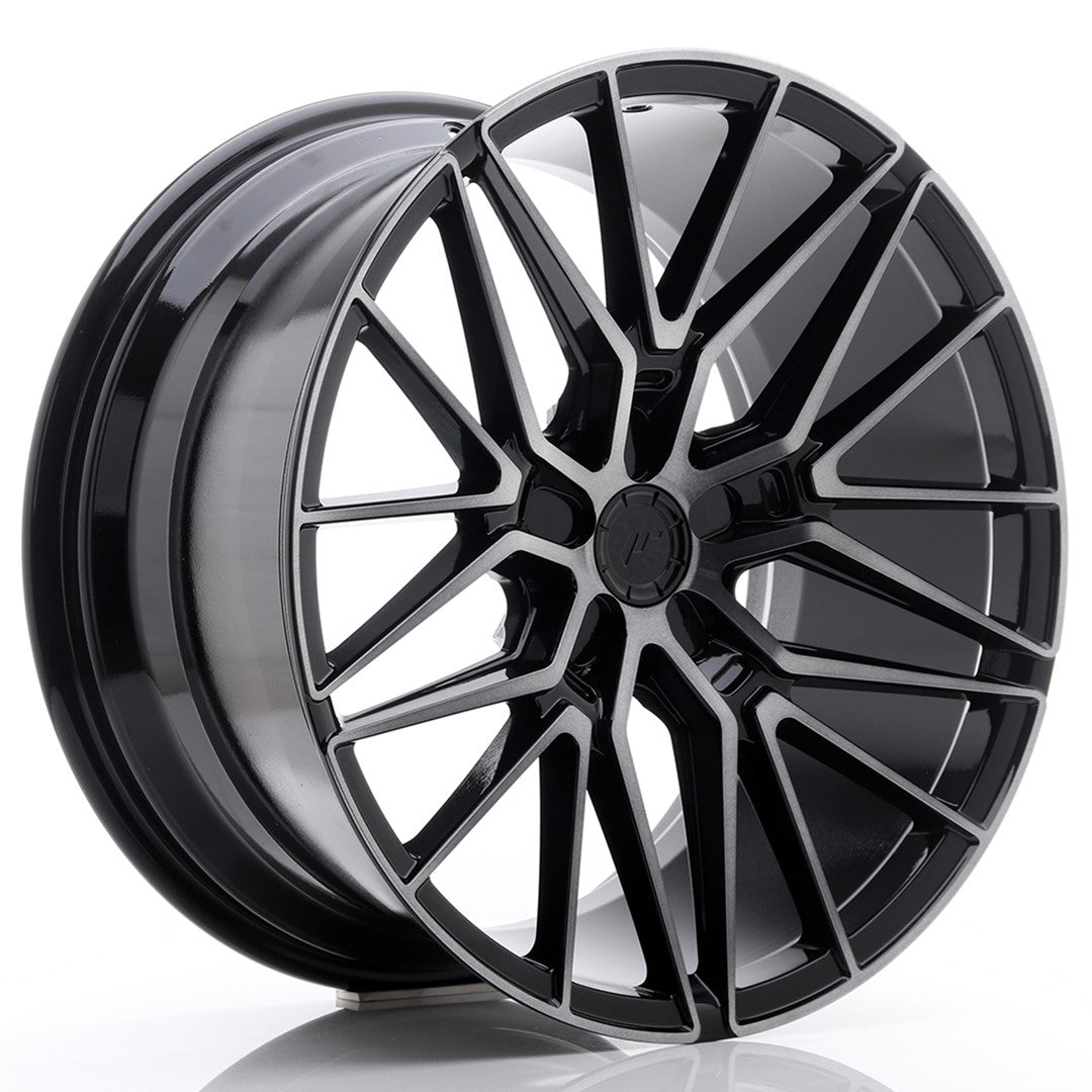 JR Wheels JR3820105X2072GBBF - JR38 20x10 ET20-45 5H BLANK Black Brushed w/ Tinted Face