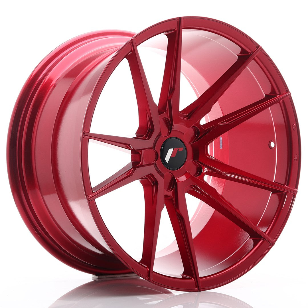 JR Wheels JR2120115X2074RP2 - JR21 20x11 ET20-30 5H BLANK Platinum Red