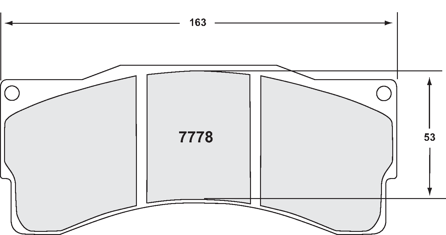 PFC 7778.11.25.44 BRAKE PADS RACE 11 CMPD 25MM BMW Z4 GT3