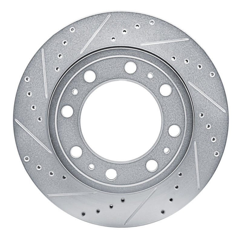 R1 Concepts R1 19-25 Ram 4000 (Mexico) Rear Left Drilled & Slotted Silver Brake Rotor