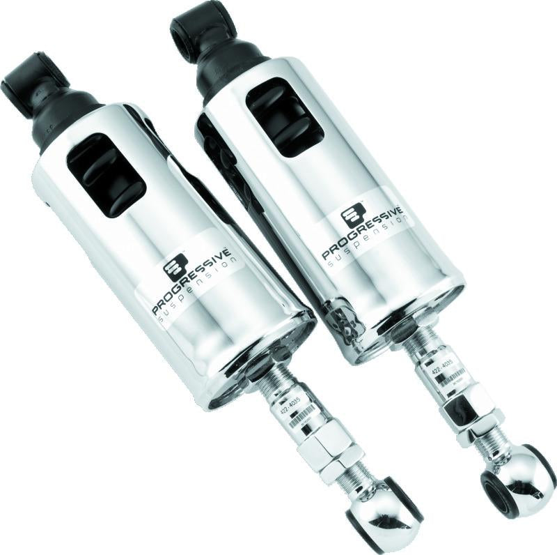 Progressive 89-99 Harley-Davidson Softail 422 Series Shocks Heavy Duty - Chrome