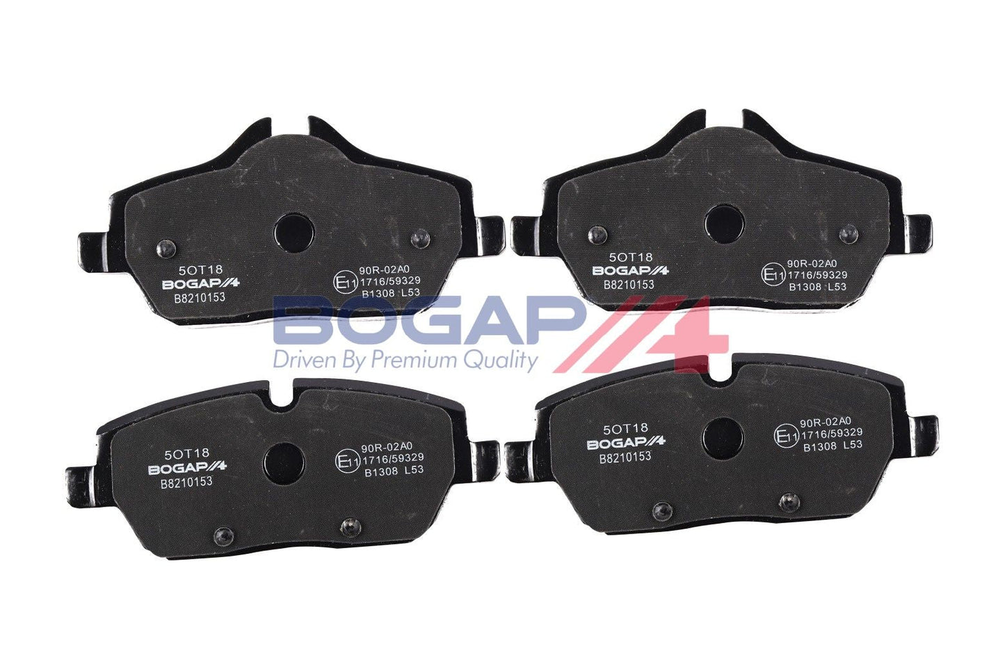 BOGAP B8210153 Brake Pad Set, Disc Brake