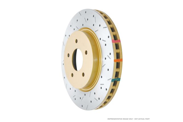 DBA Brakes DBA-42074BLKXS 4000 Series XS Gold Brake Rotor; Rear