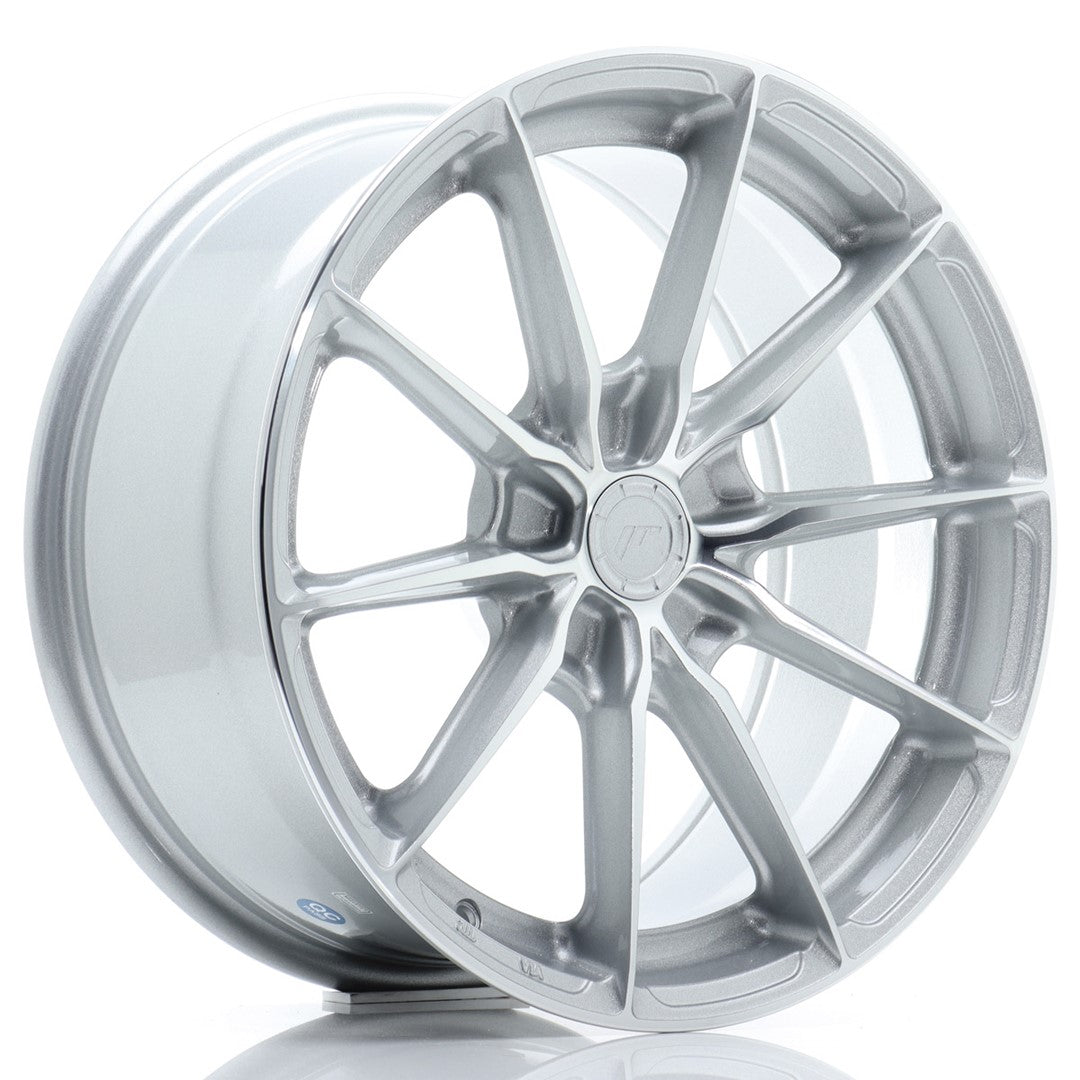 JR Wheels JR3717805X2072SM - JR37 17x8 ET20-40 5H BLANK Silver Machined Face