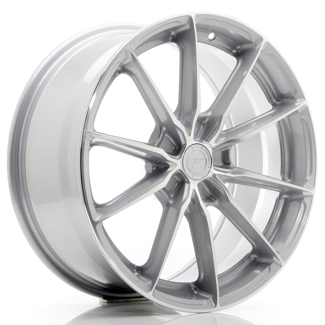 JR Wheels JR3718805L4572SM - JR37 18x8 ET45 5x112 Silver Machined