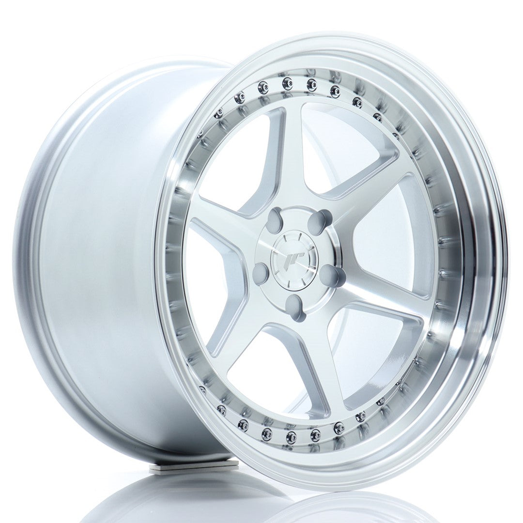 JR Wheels JR4318105F35X1572SM - JR43 18x10,5 ET15-22 5H BLANK Silver Machined Face