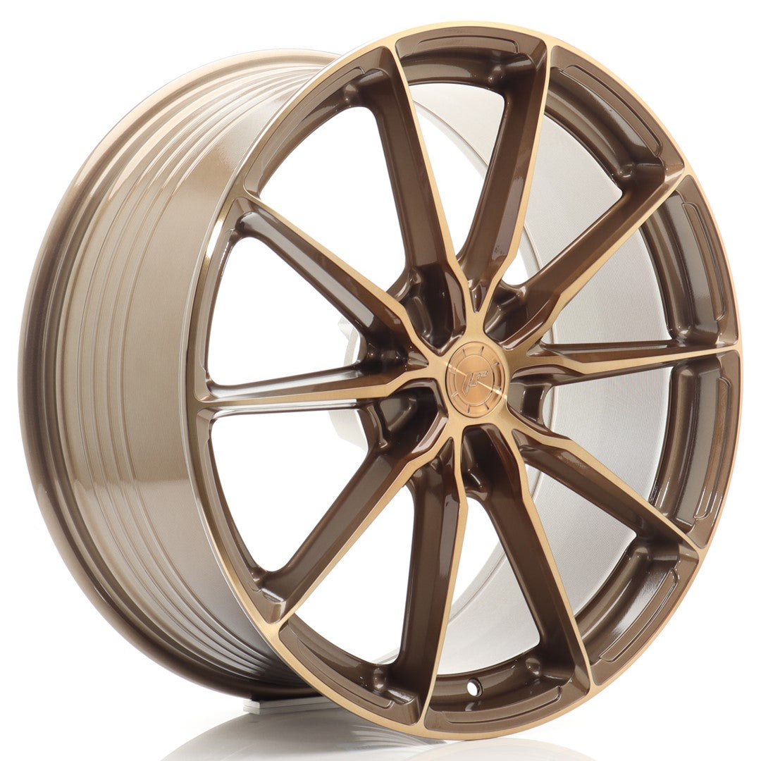 JR Wheels JR372110F15X1074BZP - JR37 21x10 ET10-64 5H BLANK Platinum Bronze
