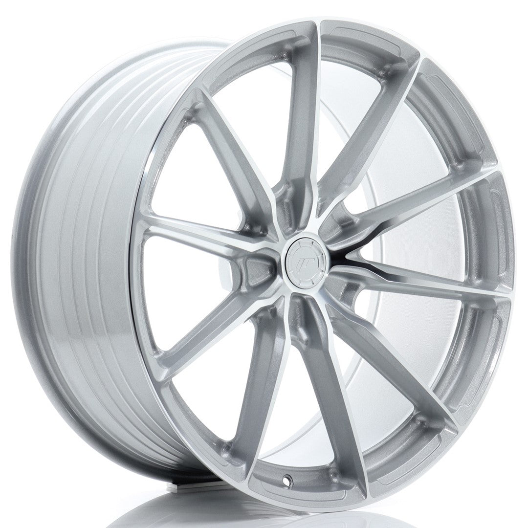 JR Wheels JR372111F25X1174SM - JR37 21x11 ET11-55 5H BLANK Silver Machined Face