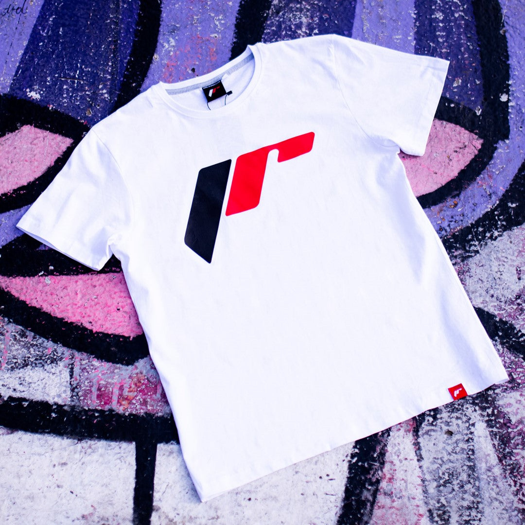 JR Wheels TSHIRT-MJRLOG2W-M JR Men's T-Shirt Logo-2 White Size M