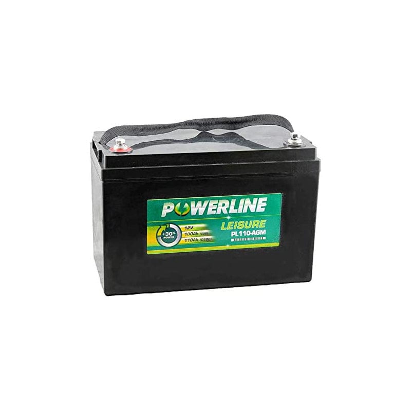 Powerline PL110-AGM AGM Leisure and Marine Battery 100Ah