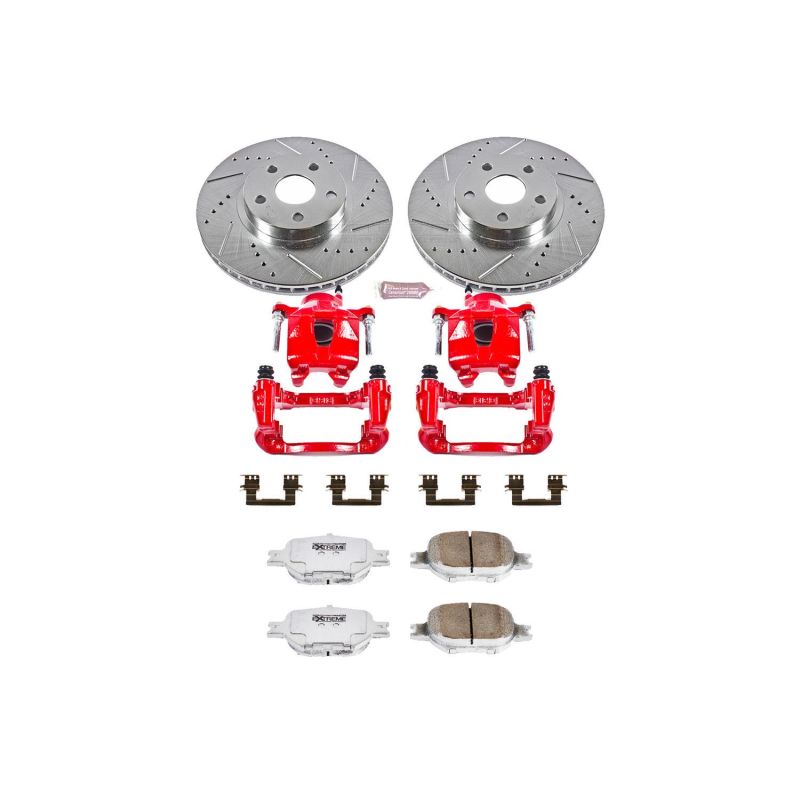 PowerStop Power Stop 05-10 Scion tC Front Z26 Street Warrior Brake Kit w/Calipers