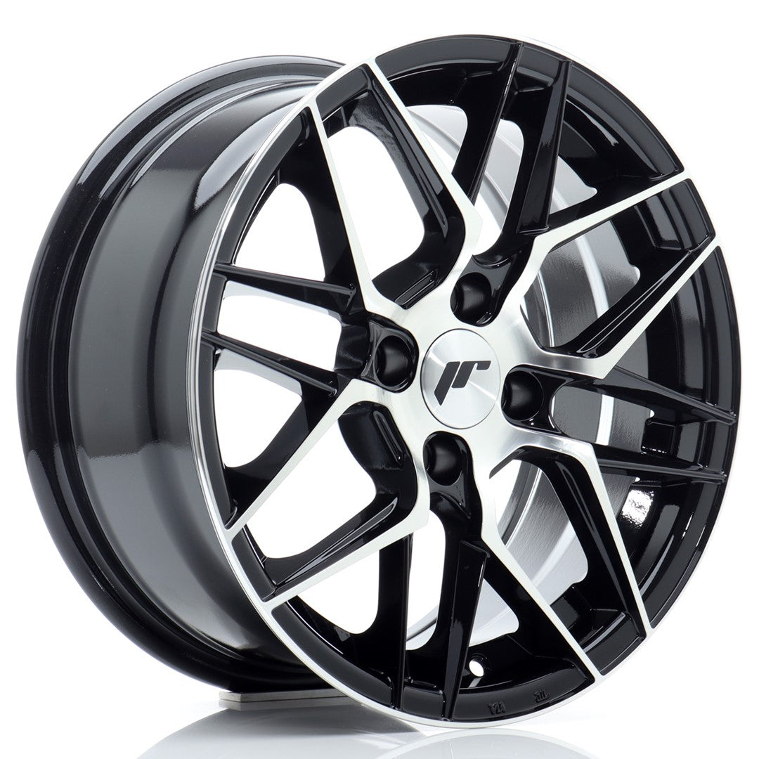 JR Wheels JR2815704H3867GBM - JR28 15x7 ET38 4x100 Gloss Black Machined Face