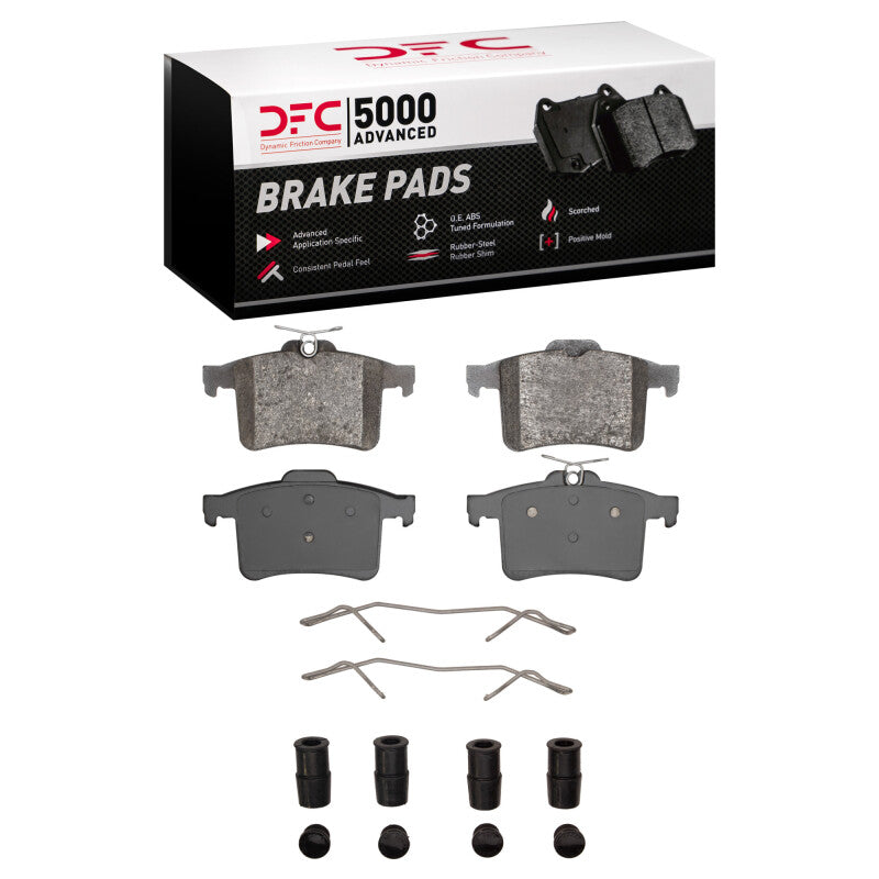 DFC 10-19 Jaguar XJR575 Rear 5000 Advanced Low Metallic Brake Pads and Hardware Kit