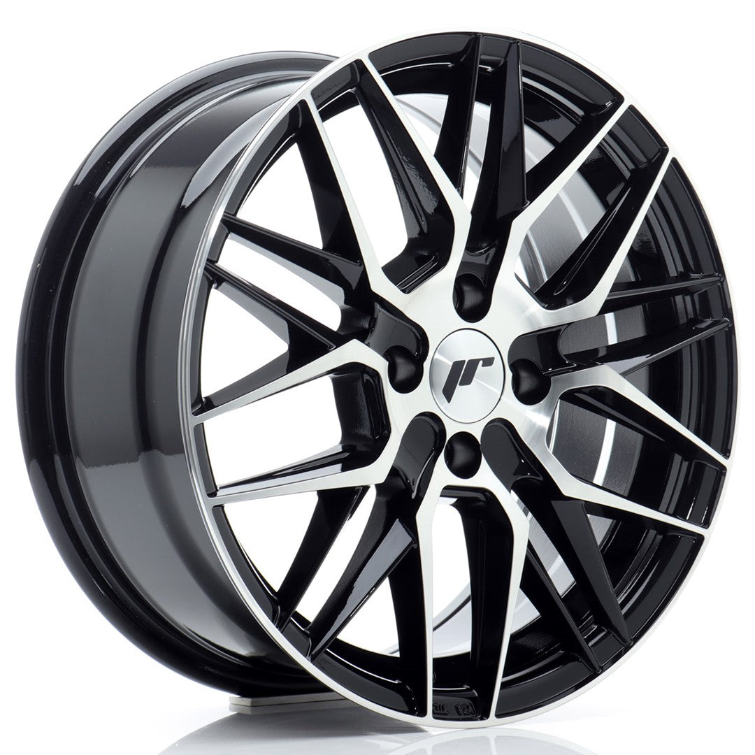 JR Wheels JR2816704H4067GBM - JR28 16x7 ET40 4x100 Gloss Black Machined Face