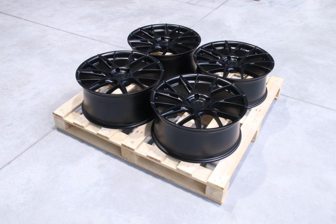 JR Wheels SET-JR#178 Set of JR42 20x8,5 + 20x9 ET43 5x120 Matt Black