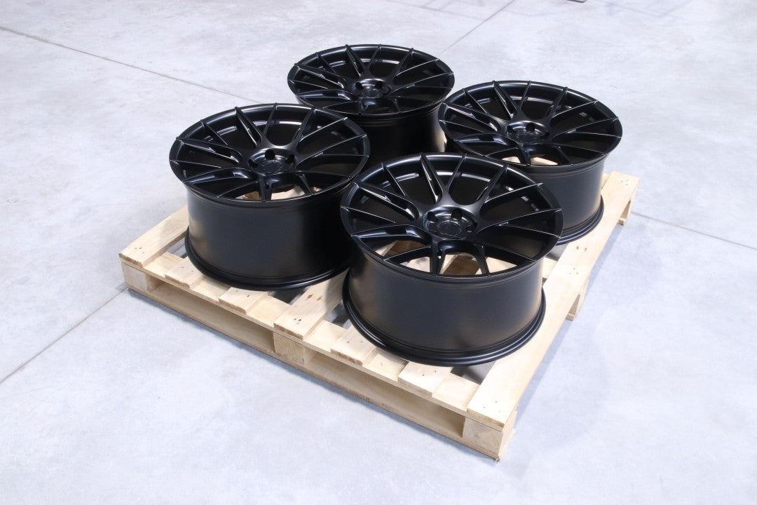 JR Wheels SET-JR#183 Set of JR42 20x10 ET45 + 20x10,5 ET35 5x108 Matt Black