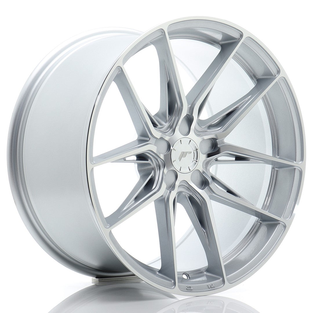 JR Wheels JR441910F25X1572SM - JR44 19x10 ET15-45 5H BLANK Silver w/ Machined Face
