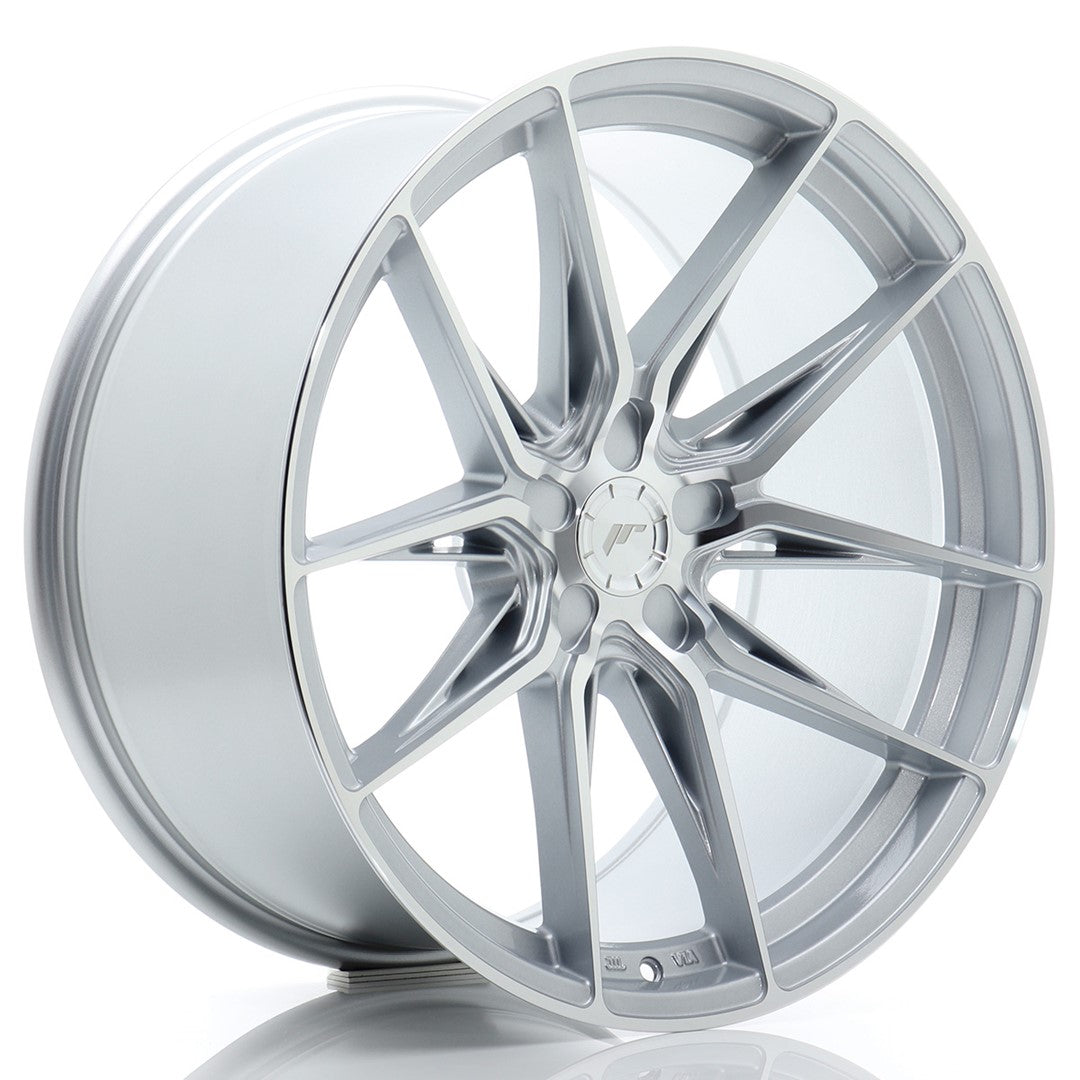 JR Wheels JR442010F35X1572SM - JR44 20x10 ET15-35 5H BLANK Silver w/ Machined Face