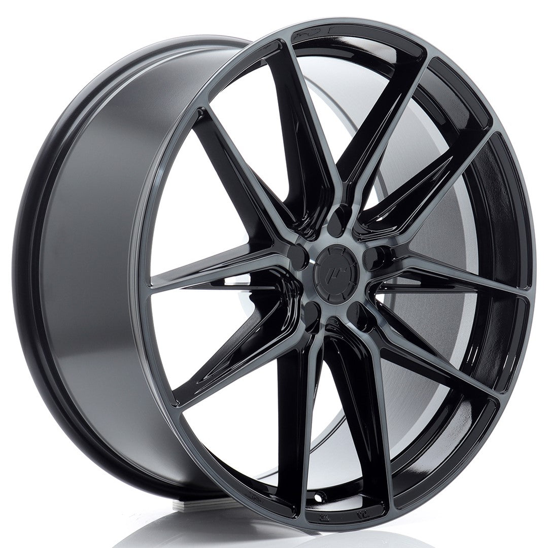 JR Wheels JR442190F15X2074BMTF - JR44 21x9 ET20-40 5H BLANK Black Machined w/ Tinted Face
