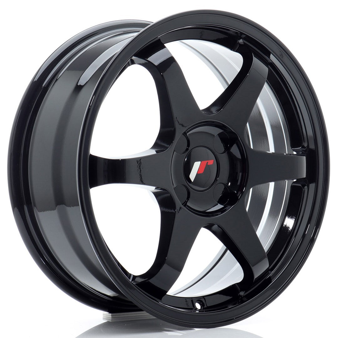 JR Wheels JR317704X2072GB - JR3 17x7 ET20-42 4H BLANK Gloss Black