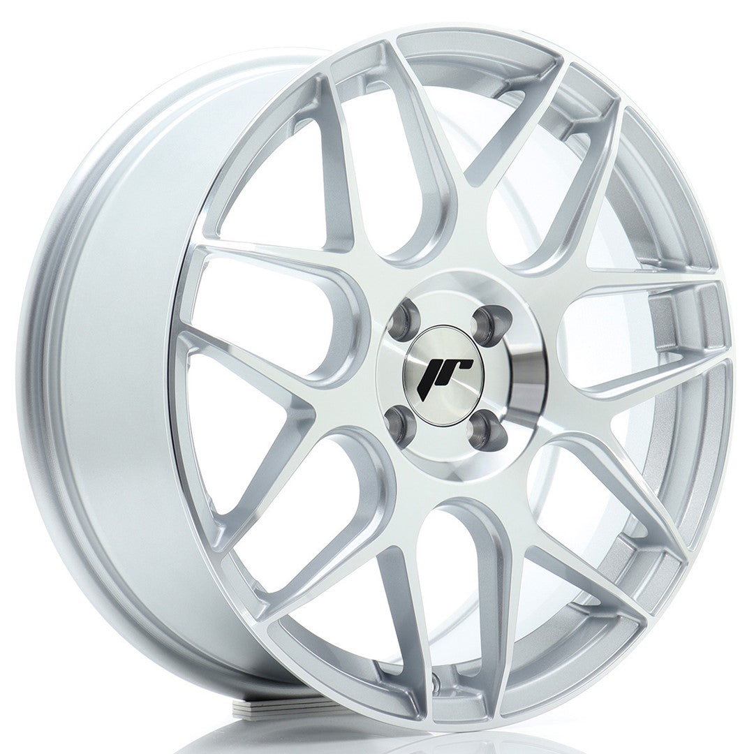JR Wheels JR181770F14H4067SM1 - JR18 17x7 ET40 4x100 Silver Machined Face
