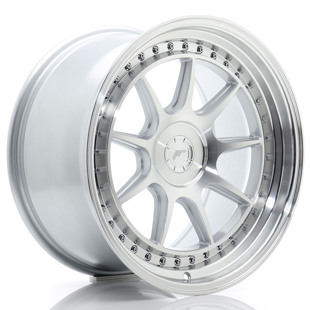 JR Wheels JR471895F25X1572SM - JR47 18x9,5 ET15-35 5H BLANK Silver Machined Face