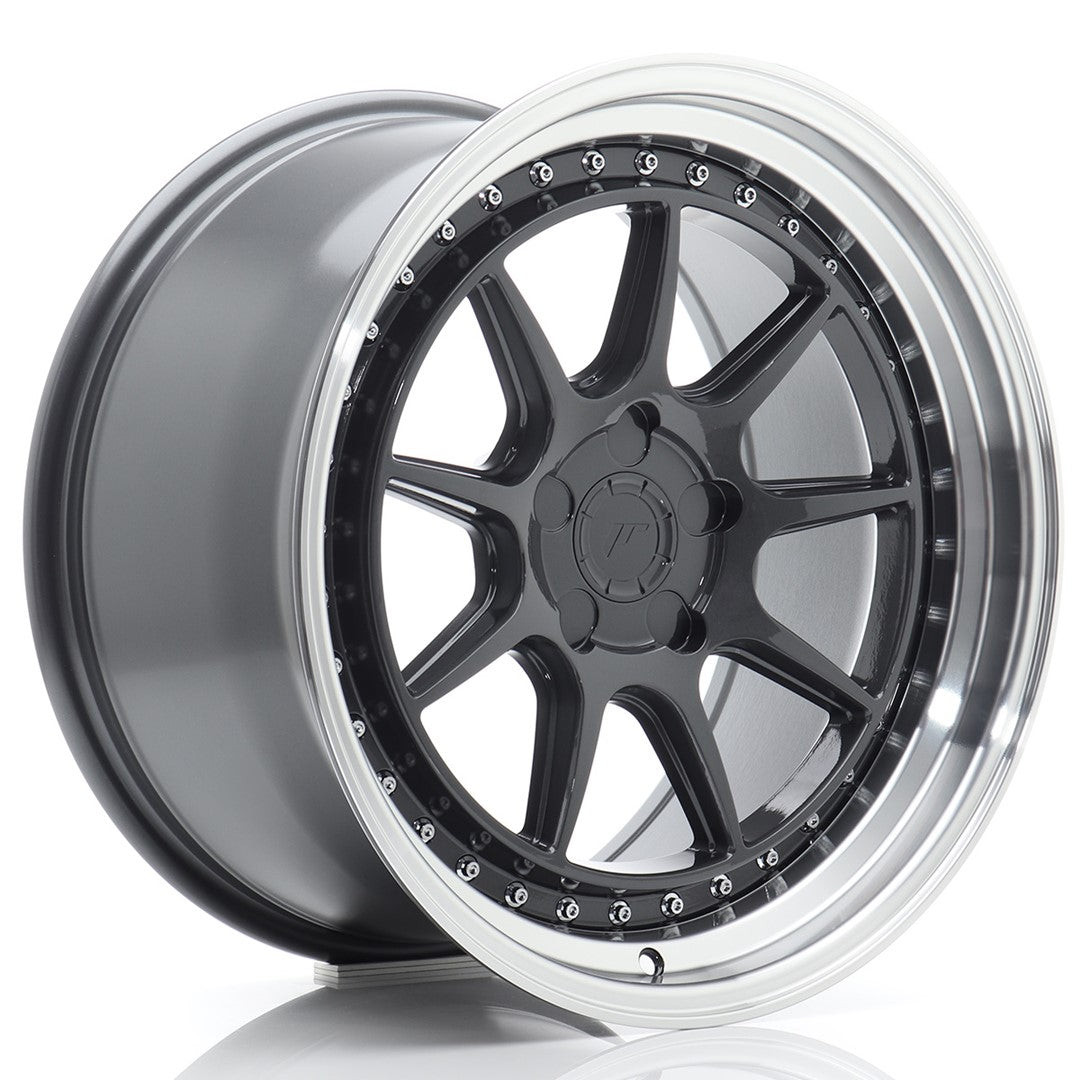 JR Wheels JR471895F25X1572HGL JR Wheels JR47 18x9,5 ET15-35 5H BLANK Hyper Gray w/ Machined Lip
