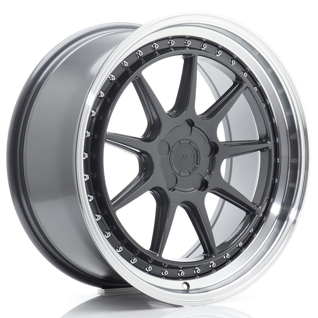 JR Wheels JR471985F15X1572HGL - JR47 19x8,5 ET15-35 5H BLANK Hyper Gray w/ Machined Lip
