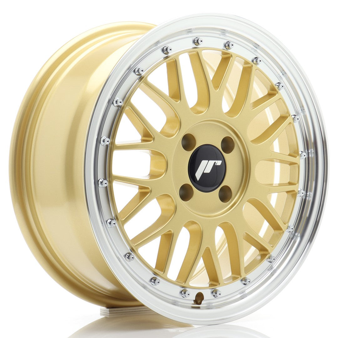 JR Wheels JR2316704H2067GD1 - JR23 16x7 ET20 4x100 Gold w/ Machined Lip