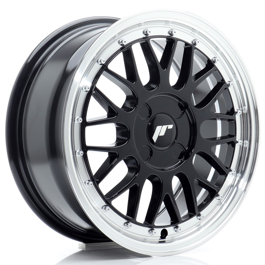 JR Wheels JR2316704X2067GB1 - JR23 16x7 ET20-45 4H BLANK Gloss Black w/ Machined Lip