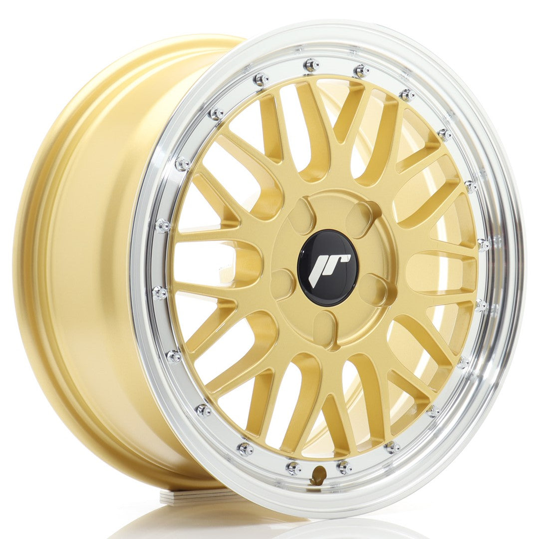 JR Wheels JR2316705X2072GD1 - JR23 16x7 ET20-45 5H BLANK Gold w/ Machined Lip