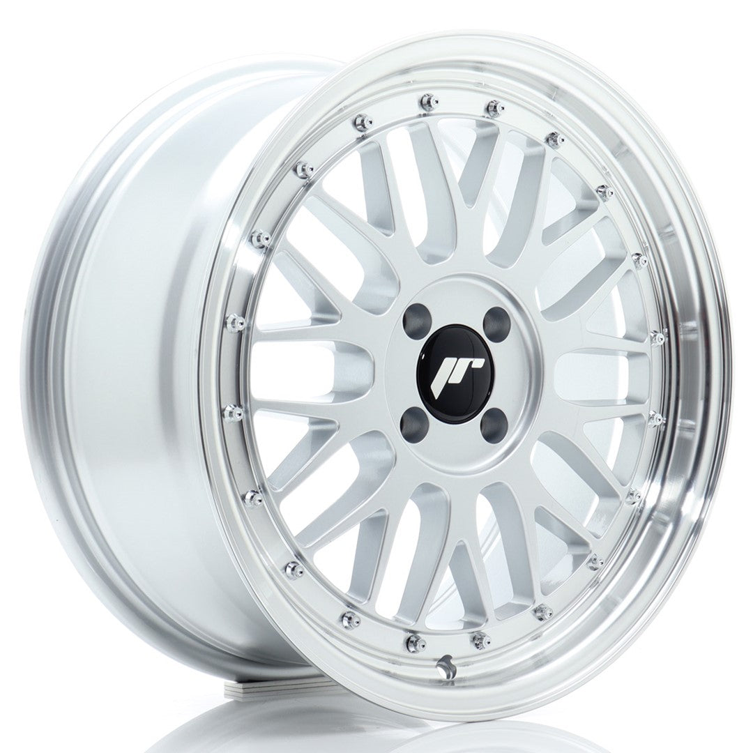 JR Wheels JR231780F14H3567HS2 - JR23 17x8 ET35 4x100 Hyper Silver w/ Machined Lip
