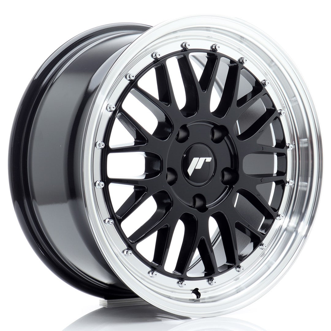 JR Wheels JR231780F15K3557GB1 - JR23 17x8 ET35 5x100 Gloss Black w/ Machined Lip