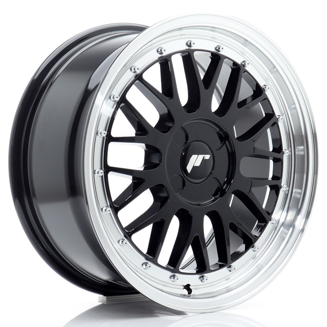 JR Wheels JR231780F14X2067GB1 JR Wheels JR23 17x8 ET20-45 4H BLANK Gloss Black w/ Machined Lip