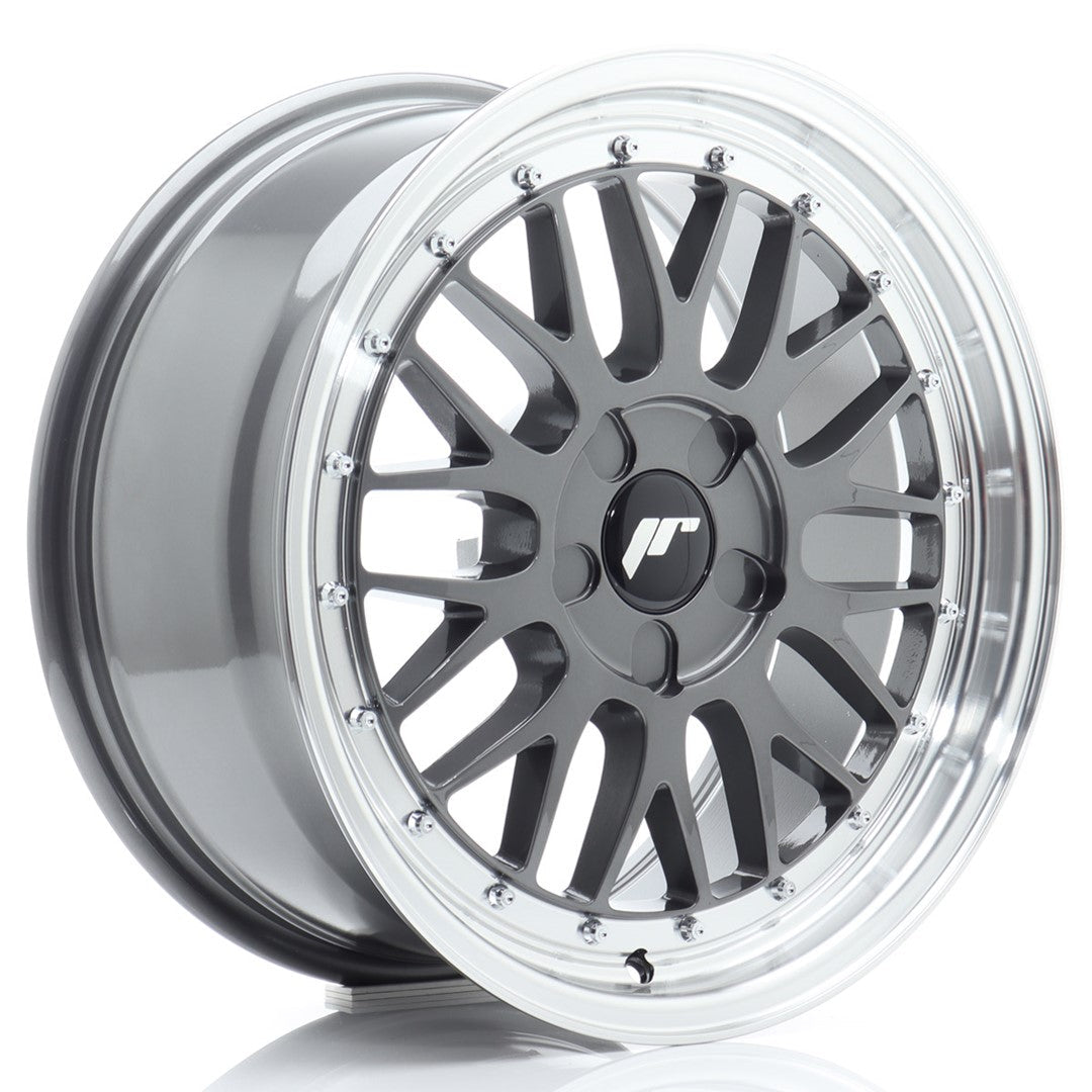 JR Wheels JR231780F15X2072HG1 - JR23 17x8 ET20-45 5H BLANK Hyper Gray w/ Machined Lip