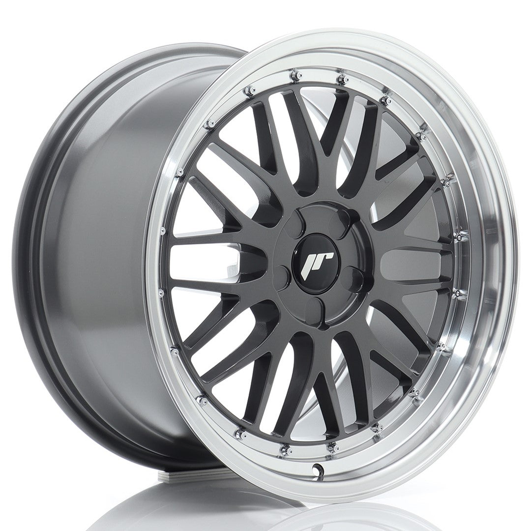 JR Wheels JR231990F25X2072HG1 - JR23 19x9 ET20-40 5H BLANK Hyper Gray w/ Machined Lip