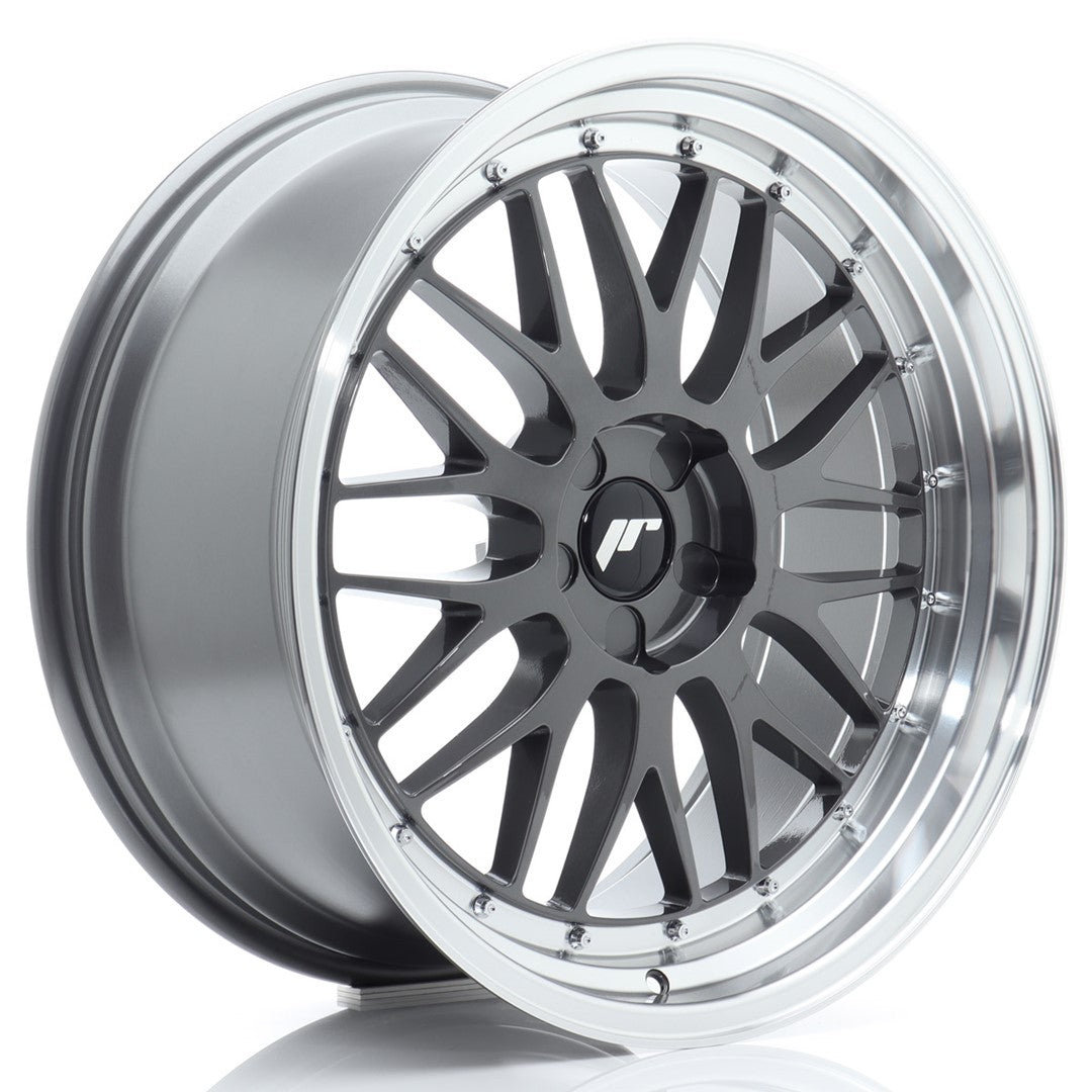 JR Wheels JR232010F25X2072HG1 JR Wheels JR23 20x10 ET20-40 5H BLANK Hyper Gray w/ Machined Lip