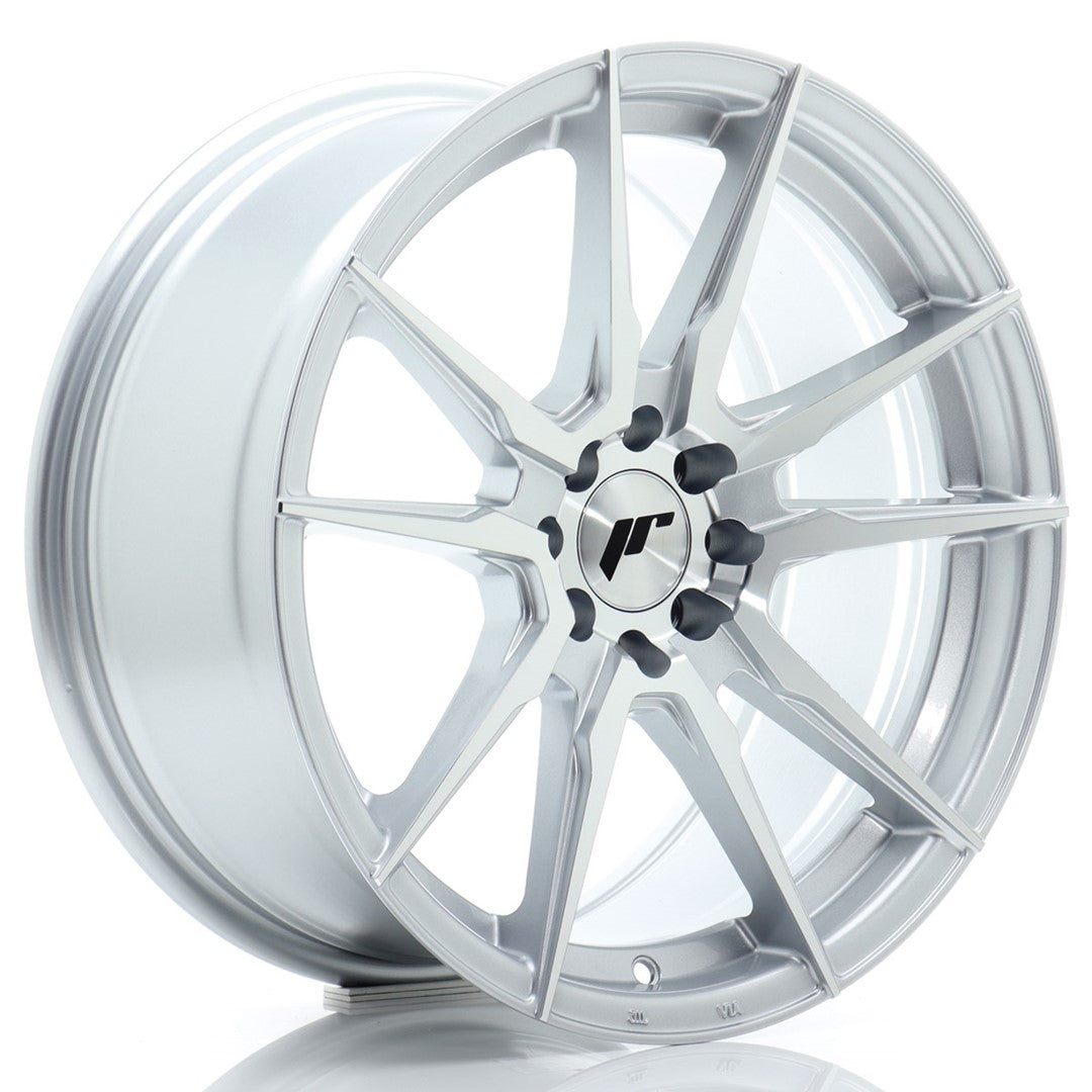 JR Wheels JR211780F243567SM1 - JR21 17x8 ET35 4x100/114 Silver Machined Face
