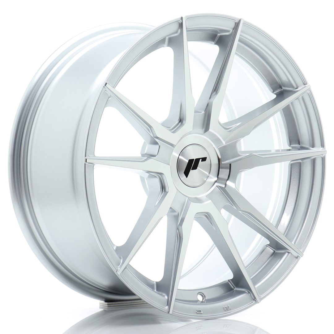JR Wheels JR211780F2XX2072SM1 - JR21 17x8 ET20-35 BLANK Silver Machined Face