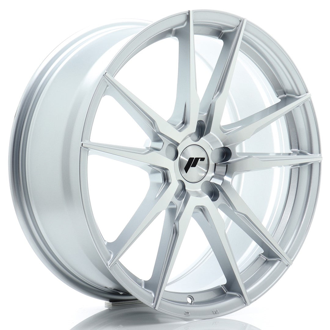 JR Wheels JR212080F15X2072SM1 JR Wheels JR21 20x8 ET20-40 5H BLANK Silver Machined Face
