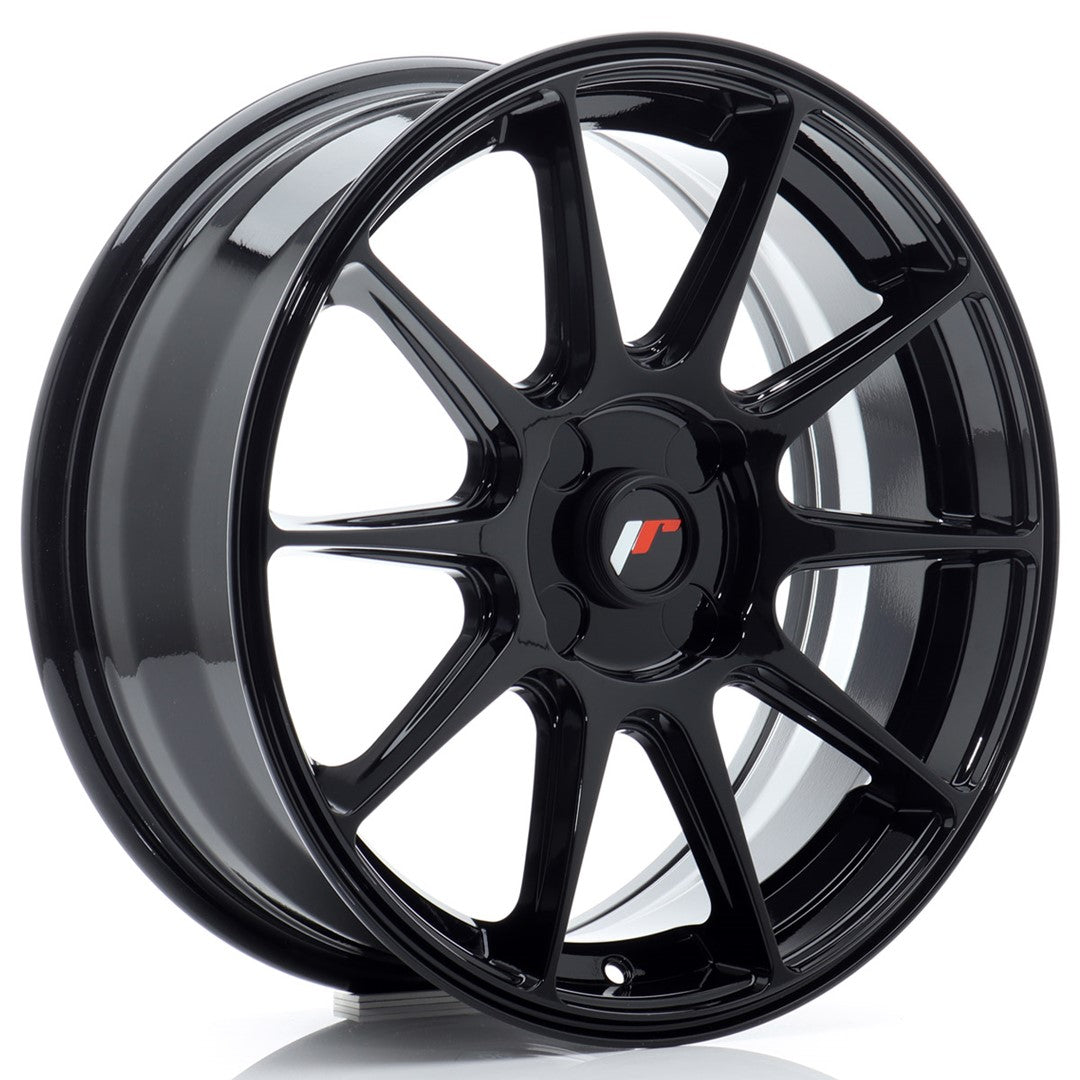 JR Wheels JR1117704X2067GB1 - JR11 17x7 ET20-38 4H BLANK Gloss Black