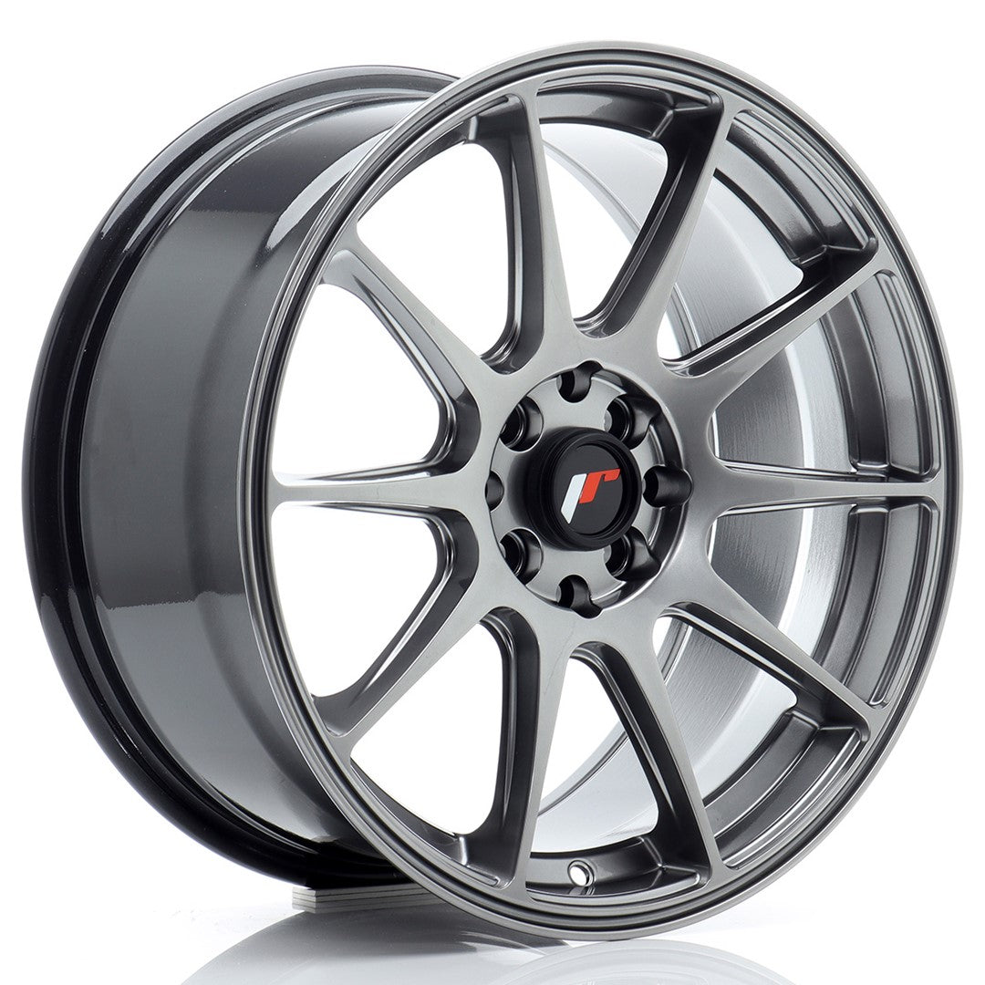 JR Wheels JR11178142567HB - JR11 17x8 ET25 4x100/108 Hyper Black