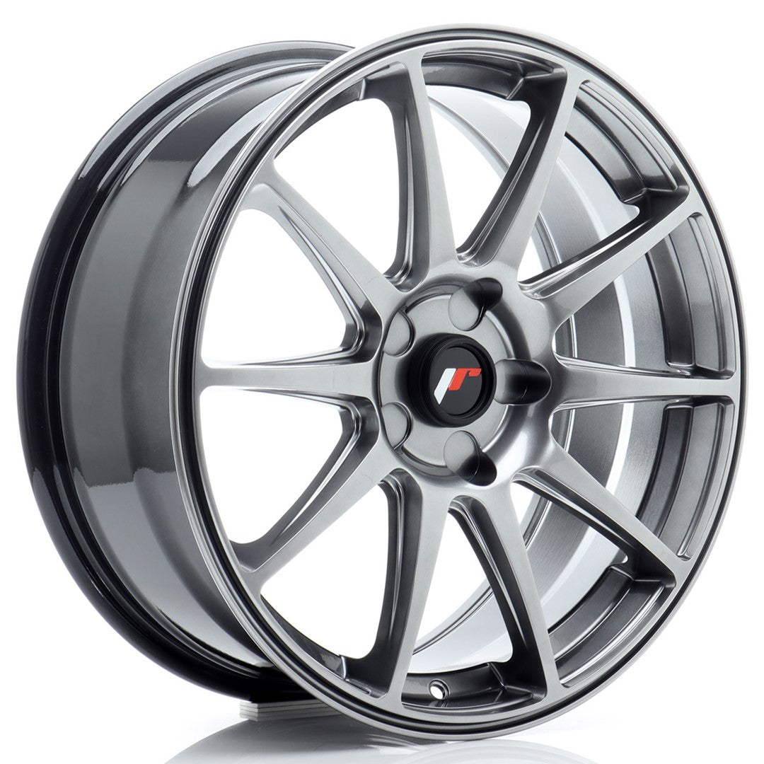 JR Wheels JR1118755X2072HB - JR11 18x7,5 ET20-40 5H BLANK Hyper Black