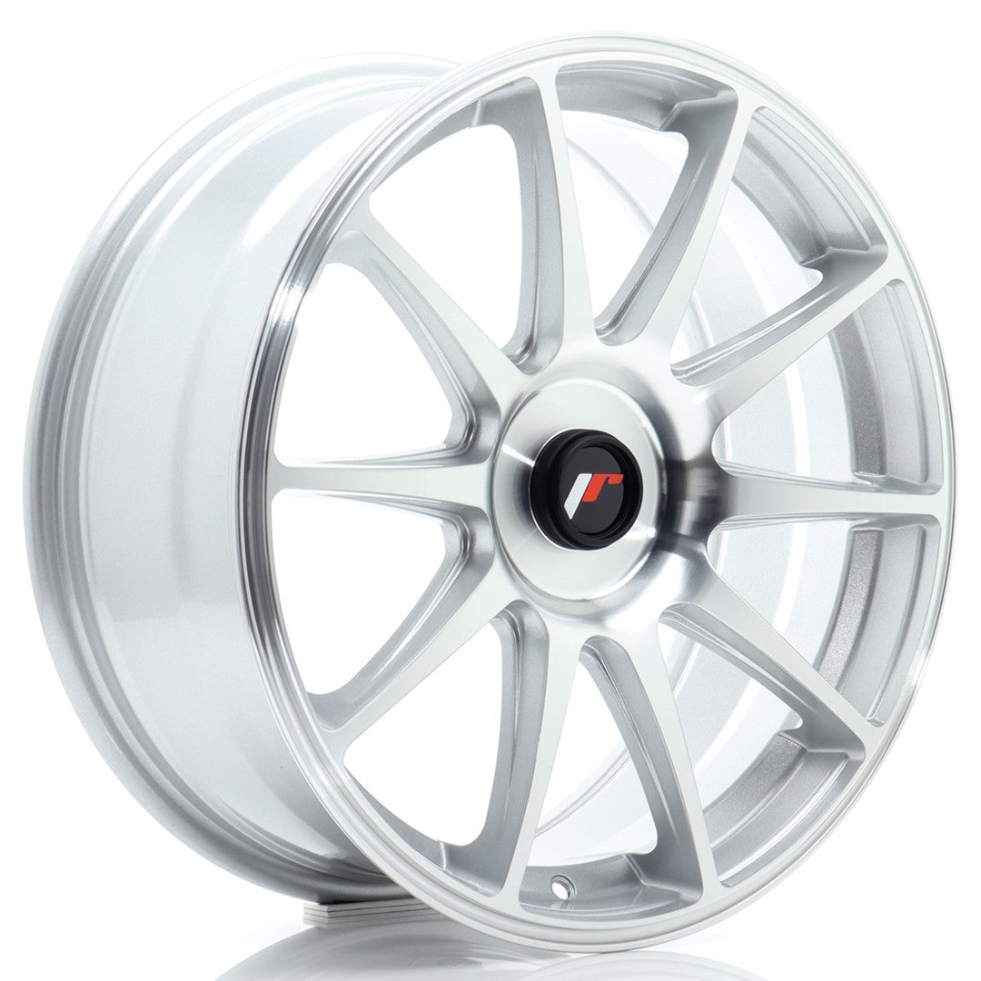 JR Wheels JR111875XX2072SM1 - JR11 18x7,5 ET20-40 BLANK Silver Machined Face